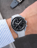Curved Vertech Rubber Strap - Grey - OM Luxury