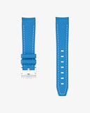 Curved Vertech Rubber Strap - Neptune Blue - OM Luxury