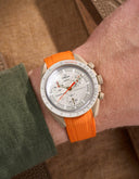 Curved Vertech Rubber Strap - Orange - OM Luxury